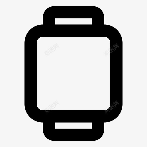 智能手表设备iwatch图标svg_新图网 https://ixintu.com iwatch pearui时间 智能手表 智能设备 设备