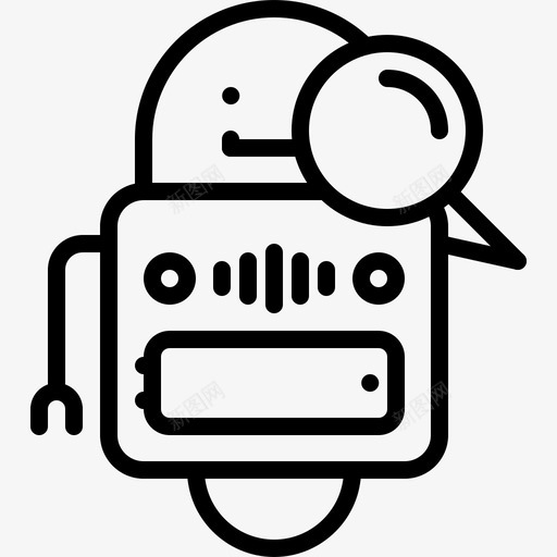 网络爬虫机器人搜索图标svg_新图网 https://ixintu.com 市场营销 搜索 搜索引擎优化 机器人 网络爬虫