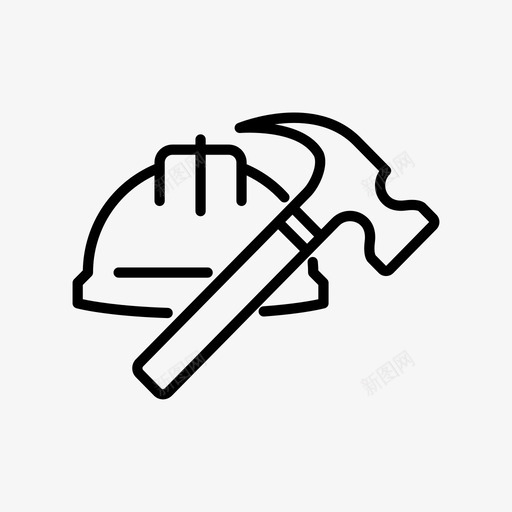 工程师头盔安全帽工人图标svg_新图网 https://ixintu.com 安全帽 工人 工程师头盔 建筑
