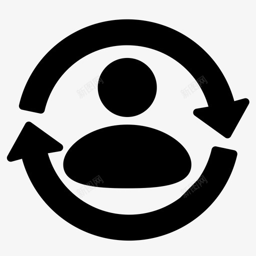 支持个人用户图标svg_新图网 https://ixintu.com 个人 个人图标 支持 用户