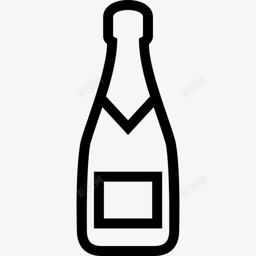 香槟庆祝喝酒图标svg_新图网 https://ixintu.com 喝酒 庆祝 排队 聚会 香槟