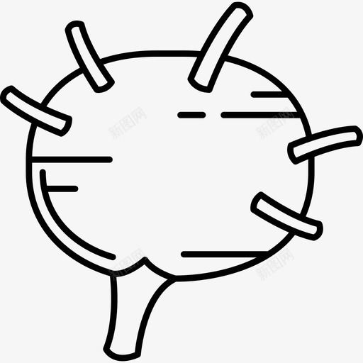 淋巴结人体部分黑色图标svg_新图网 https://ixintu.com 人体部分 淋巴结 黑色