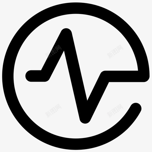 脉搏心跳解构图标svg_新图网 https://ixintu.com 心跳 脉搏 解构