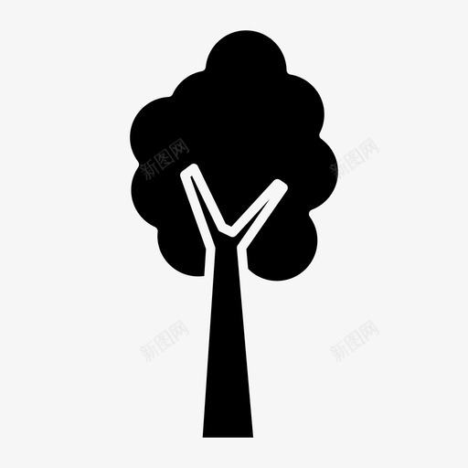 树森林公园图标svg_新图网 https://ixintu.com 公园 树 森林