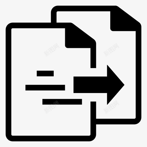 传输数据文档图标svg_新图网 https://ixintu.com 2000简单实心图标 office 传输 数据 文件 文档