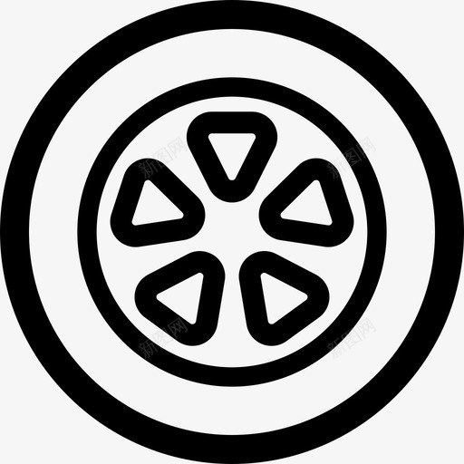 4更换轮胎svg_新图网 https://ixintu.com 4更换轮胎