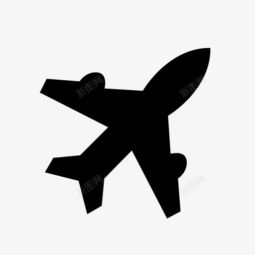 飞机机场旅行图标svg_新图网 https://ixintu.com 公路旅行司机 旅行 机场 飞机