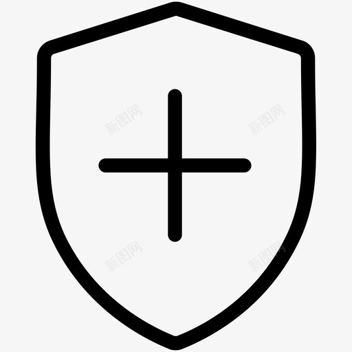 保险附加盾牌图标svg_新图网 https://ixintu.com 保险 盾牌 附加