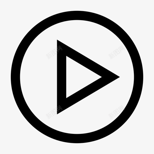 播放音频控制媒体控制图标svg_新图网 https://ixintu.com 媒体控制 开始 播放 播放器控制 音频控制