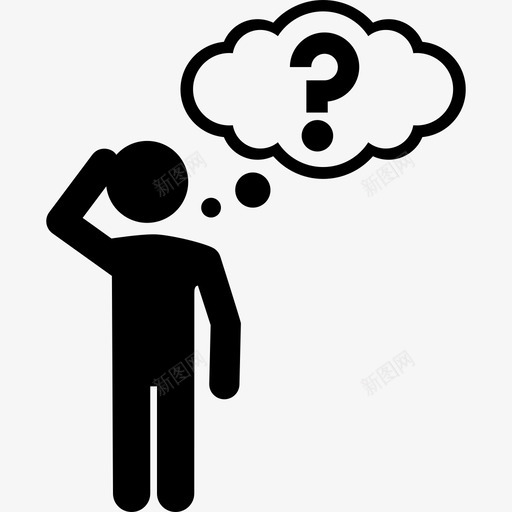 提问回答思考图标svg_新图网 https://ixintu.com 人际互动 回答 思考 提问