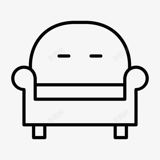 沙发舒适舒适的椅子图标svg_新图网 https://ixintu.com 家具 沙发 舒适 舒适的椅子