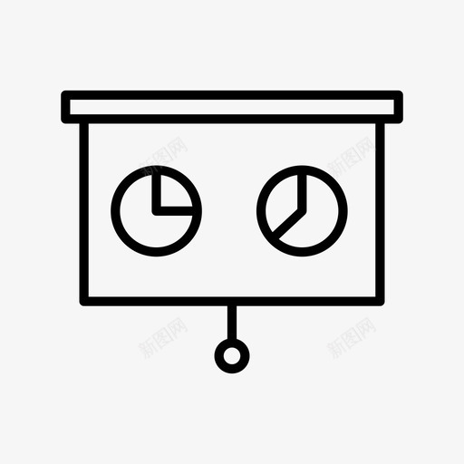演示文稿黑板图表图标svg_新图网 https://ixintu.com powerpoint 图表 演示文稿 黑板