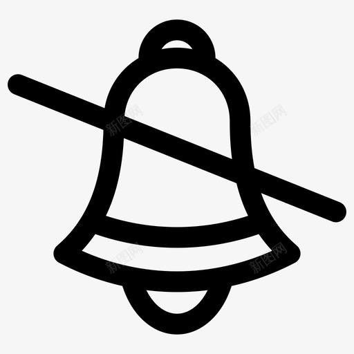 静音应用程序移动图标svg_新图网 https://ixintu.com 应用程序 电话 移动 移动应用程序 通知关闭 静音
