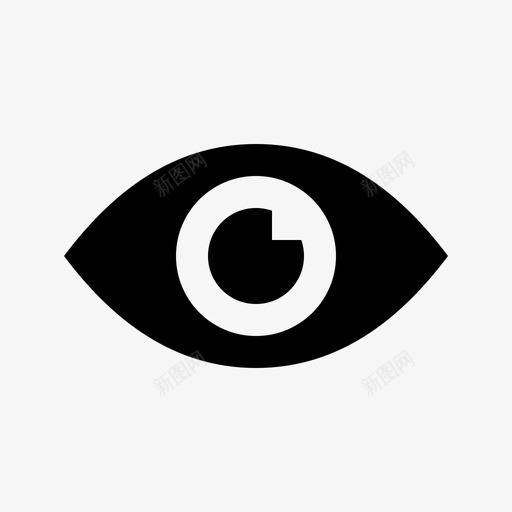 眼睛视网膜看图标svg_新图网 https://ixintu.com 看 眼睛 视网膜