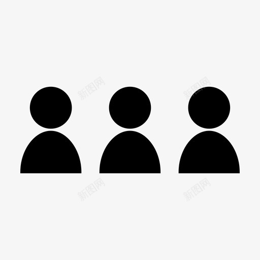 社区人群朋友图标svg_新图网 https://ixintu.com 交流字形 人群 伙伴 工作 朋友 社会 社区