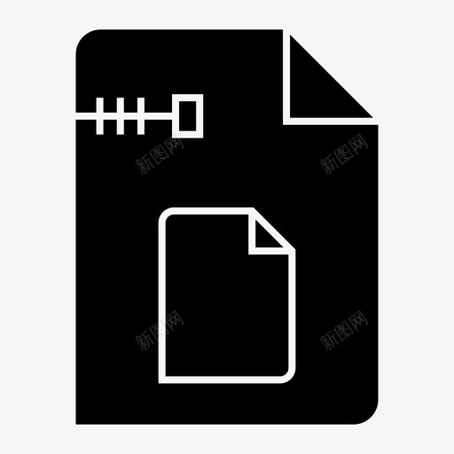 空白业务文档图标svg_新图网 https://ixintu.com zip 业务 文件 文档 无 空白