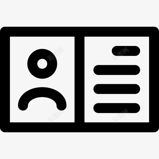 简介书籍身份图标svg_新图网 https://ixintu.com 业务 个人 书籍 简介 身份