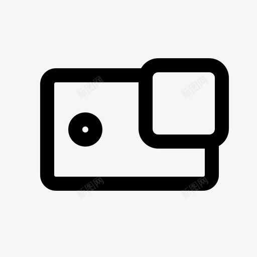 专业动作相机图标svg_新图网 https://ixintu.com 专业 动作 摄影 相机
