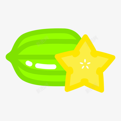 杨桃svg_新图网 https://ixintu.com 杨桃