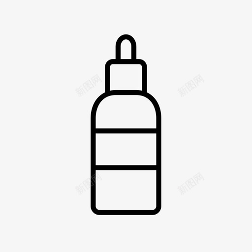 面部精华液美容化妆品图标svg_新图网 https://ixintu.com 美容化妆品 面部精华液