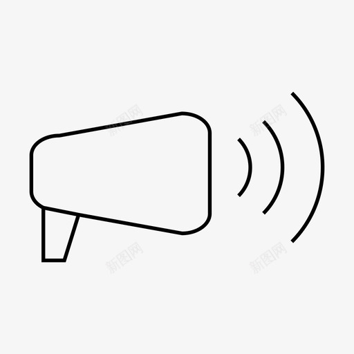 扩音器宣布谴责图标svg_新图网 https://ixintu.com 宣布 扩音器 报告 电影 电影院 谴责 通知