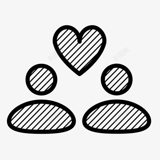情人人物图案图标svg_新图网 https://ixintu.com 人物图案图标 情人