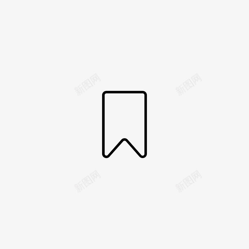 书签收藏夹标签图标svg_新图网 https://ixintu.com ui基本图标 书签 收藏夹 标签 选项卡