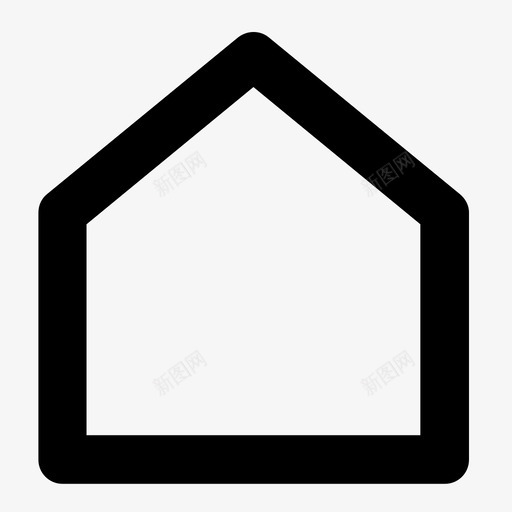 主页返回主菜单图标svg_新图网 https://ixintu.com uiux图标套件厚度 主屏幕 主菜单 主页 开始 返回