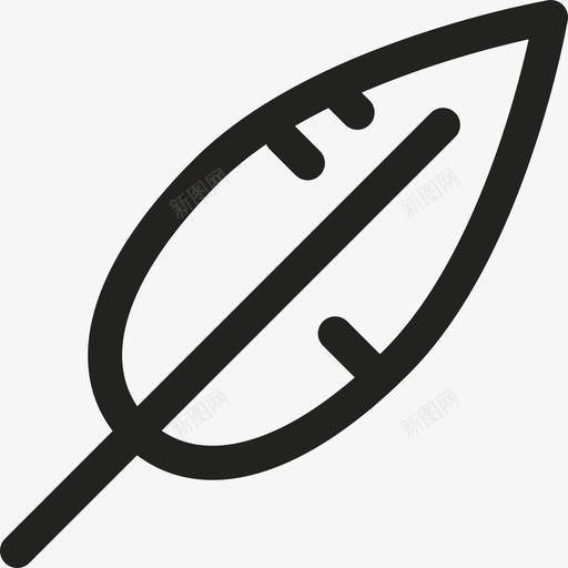倾斜羽毛自然图形版图标svg_新图网 https://ixintu.com 倾斜羽毛 图形版 自然