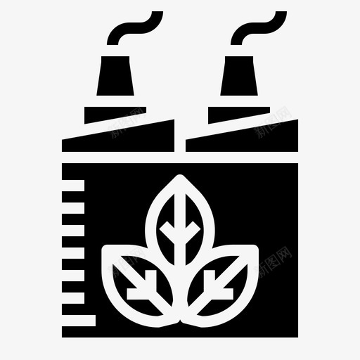 生态工厂ecopowersolid图标svg_新图网 https://ixintu.com ecopowersolid 工厂 生态