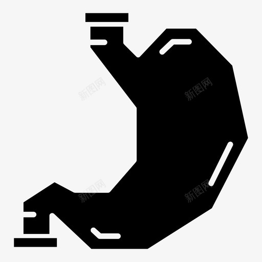 胃消化人体器官图标svg_新图网 https://ixintu.com 人体器官 人体器官铭文 消化 肠 胃
