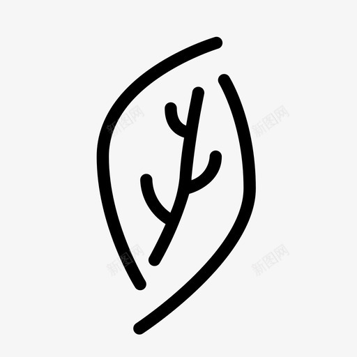 叶子绿色健康图标svg_新图网 https://ixintu.com 健康 叶子 素食主义者 绿色 自然