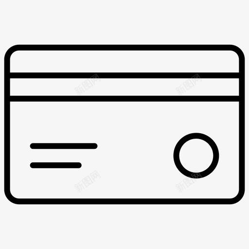 支付卡信用卡杂货店瘦图标svg_新图网 https://ixintu.com 信用卡 支付卡 杂货店瘦