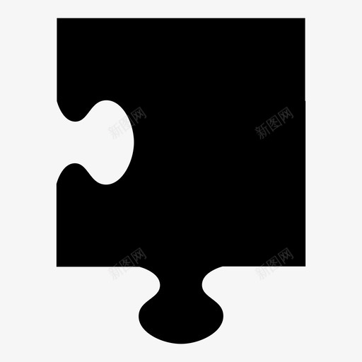 拼图块结束拼图图标svg_新图网 https://ixintu.com 拼图 拼图块 结束 连接