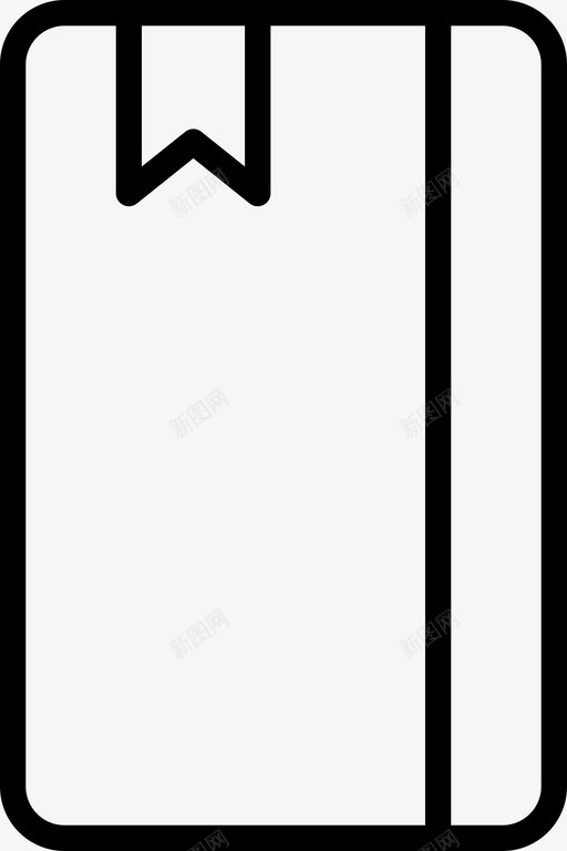 笔记本书签日记图标svg_新图网 https://ixintu.com 书签 休闲薄 工作簿 日记 笔记 笔记本