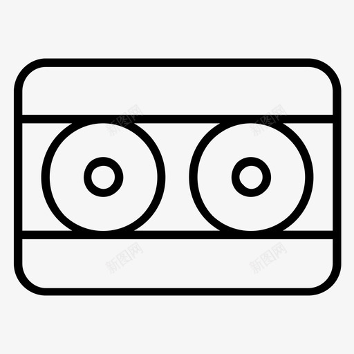 盒式磁带音频音乐图标svg_新图网 https://ixintu.com 声音 盒式磁带 音乐 音频