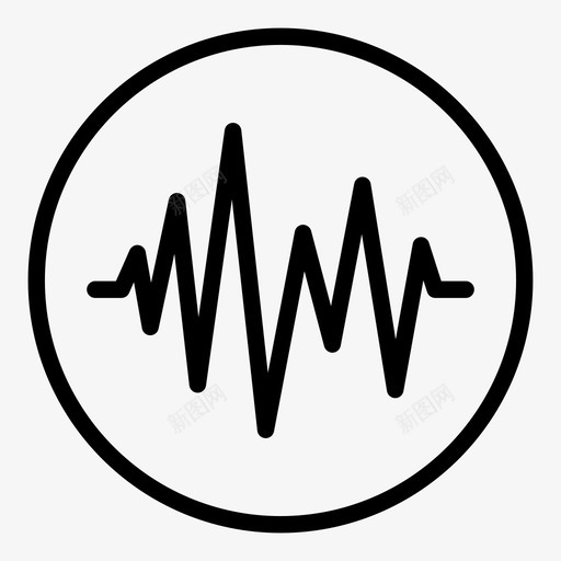 声波音频音频信号图标svg_新图网 https://ixintu.com 声波 波形 音乐 音频 音频信号