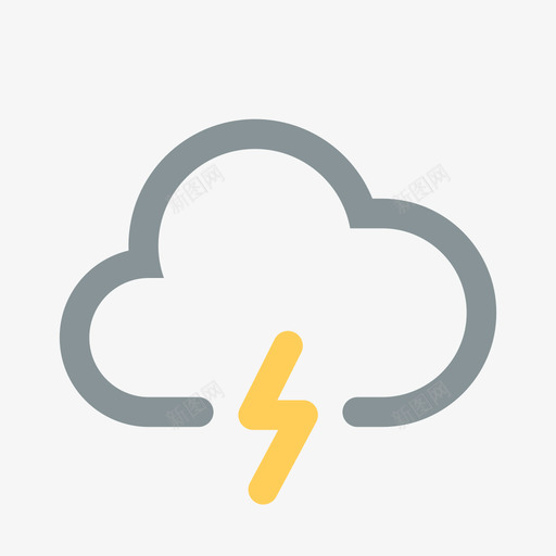 打雷svg_新图网 https://ixintu.com 打雷