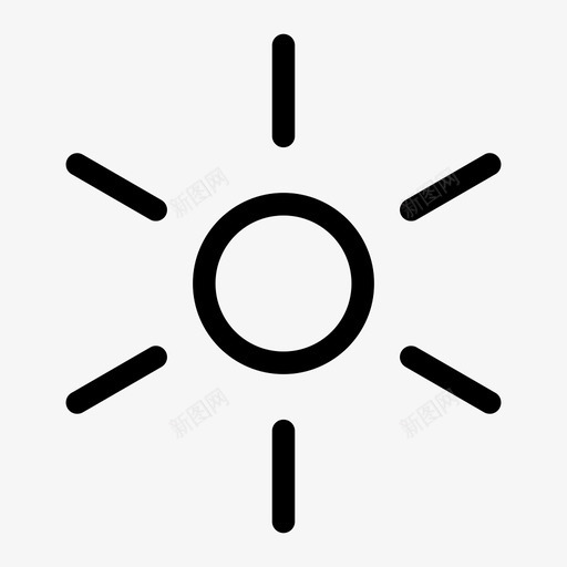 太阳界面图标svg_新图网 https://ixintu.com 太阳 界面