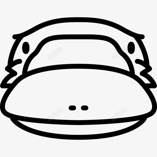 鸭嘴兽头部动物群线状图标svg_新图网 https://ixintu.com 动物群 线状 鸭嘴兽头部