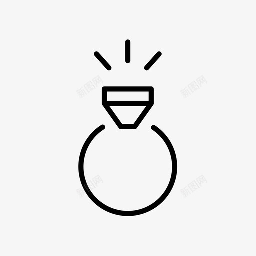 钻戒婚礼昂贵图标svg_新图网 https://ixintu.com 婚礼 昂贵 钻戒