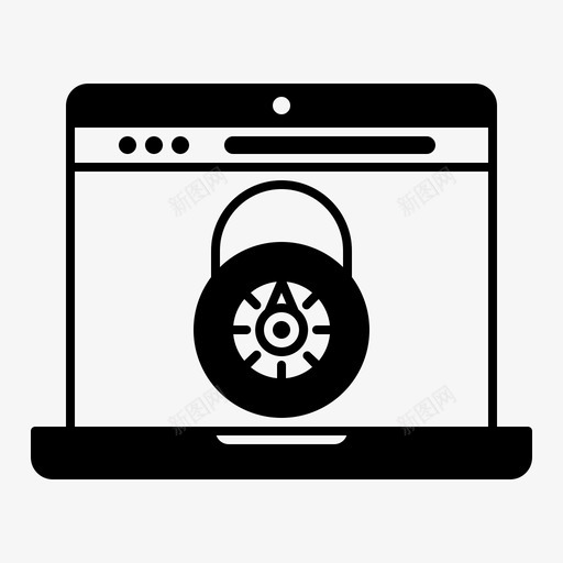 数据隐私策略gdpr笔记本电脑图标svg_新图网 https://ixintu.com gdpr gdpr数据隐私策略glyph 数据隐私策略 笔记本电脑 锁