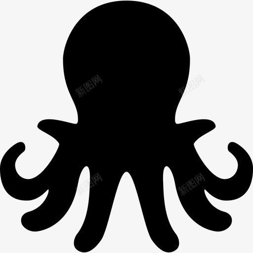 水族馆章鱼动物动物剪影图标svg_新图网 https://ixintu.com 动物 动物剪影 水族馆章鱼