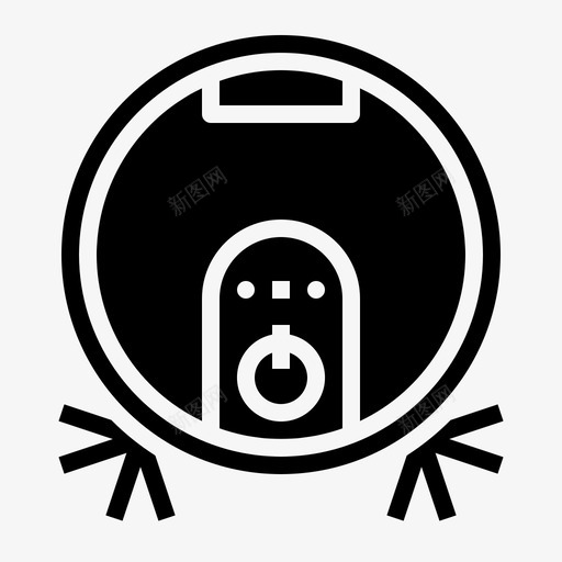 地板真空自动胡佛图标svg_新图网 https://ixintu.com roomba 地板真空 智能 智能设备固态 胡佛 自动