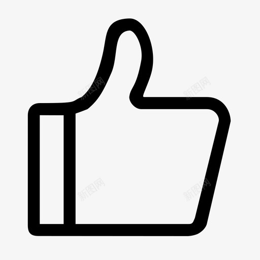 点赞_线性svg_新图网 https://ixintu.com 点赞_线性