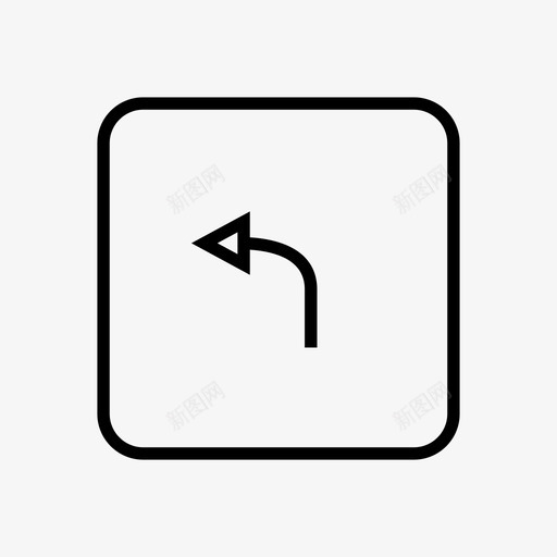 箭头弯板方向图标svg_新图网 https://ixintu.com 导航 左 弯板 方向 箭头 箭头方框