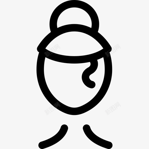 女人的头发女人的直发的图标svg_新图网 https://ixintu.com 女人的 女人的头发 直发的