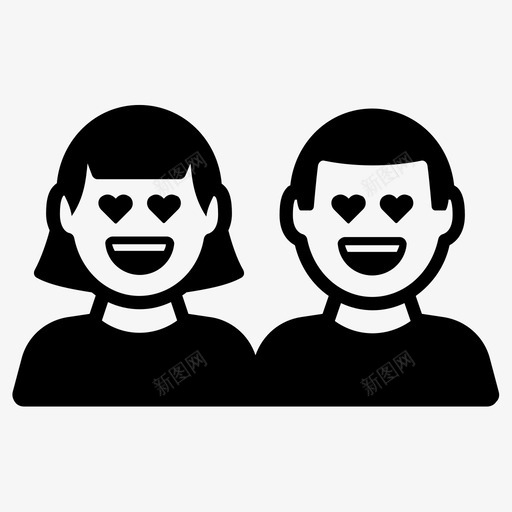 夫妻性别爱情图标svg_新图网 https://ixintu.com 夫妻 性别 感情 爱情 表情笑脸