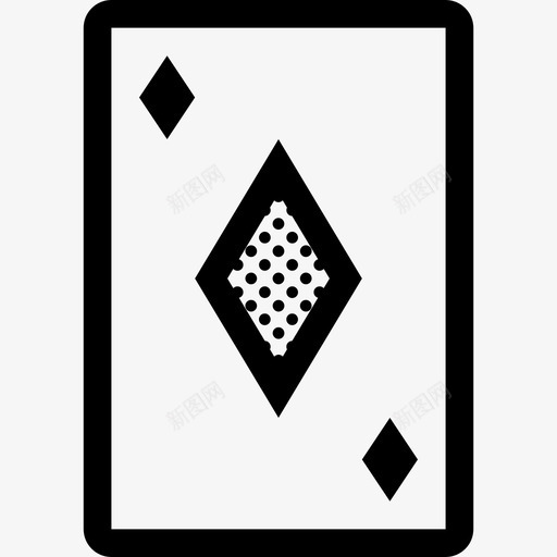 钻石王牌纸牌扑克图标svg_新图网 https://ixintu.com 扑克 杂牌 纸牌 钻石王牌