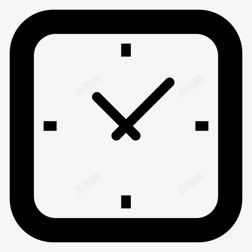 时钟商务经典图标svg_新图网 https://ixintu.com 2000个简单实心图标 办公室 商务 时钟 时间 经典